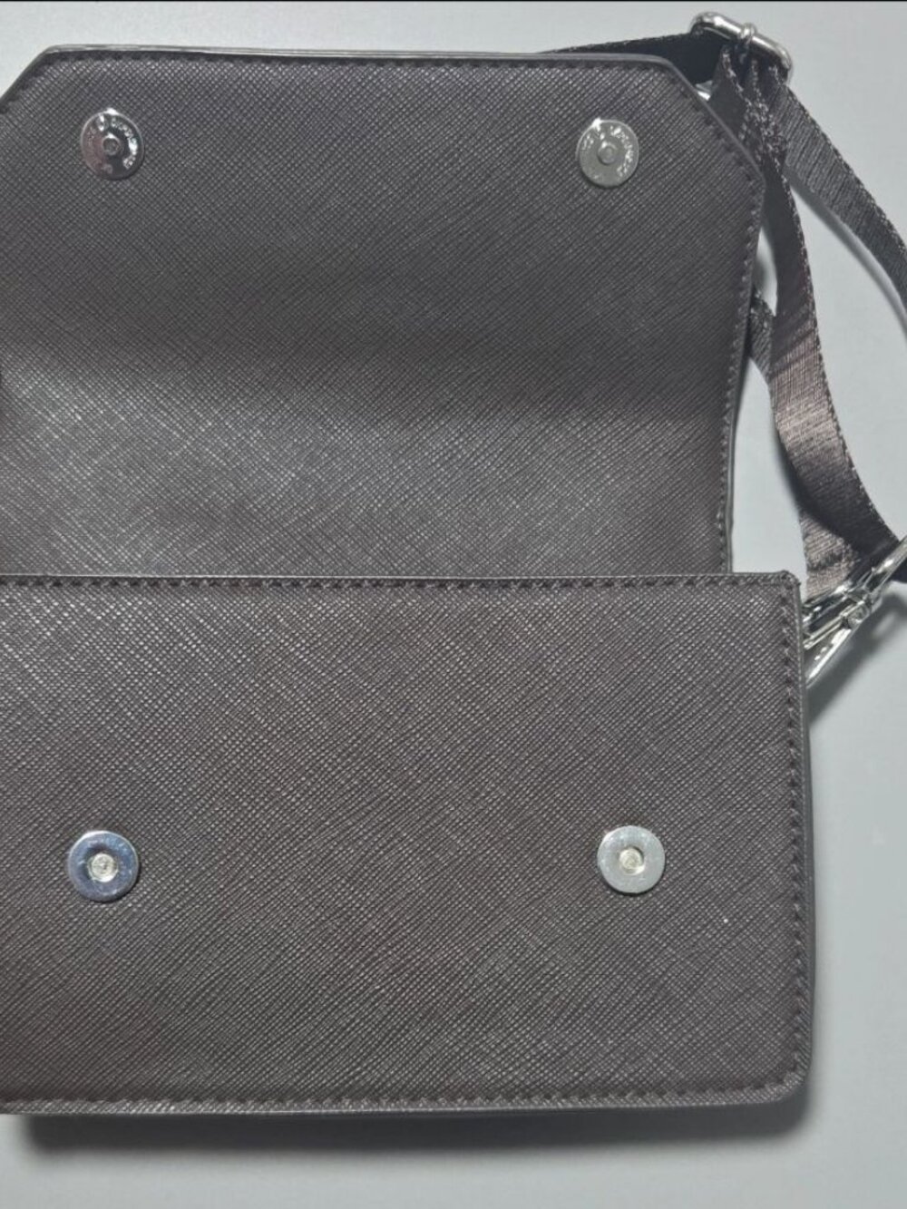 H&M Dark Brown Faux Leather Shoulder Bag - Picture 4 of 4